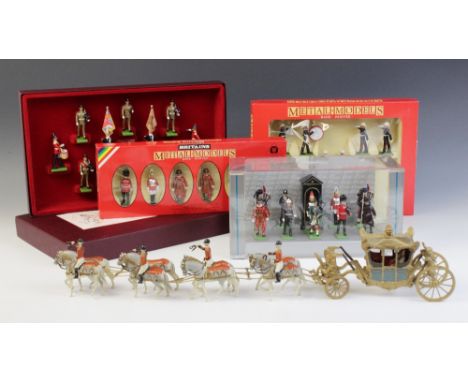 A limited edition W. Britain 'The 22nd Cheshire Regiment' die-cast soldiers box set, numbered '5826', with a Britains 7226 se