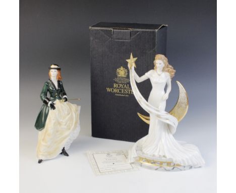 A Royal Worcester limited edition 'Celestia' figurine, number 160/1000, in original box with certificate of authenticity, wit