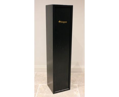 A Vogue metal gun cabinet, with lockable ammunition compartment, complete with key, 150cm H x 34cm W x 34cm D 