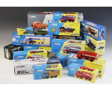A collection of eighteen boxed die-cast model vehicles from the Corgi Classics range, comprising: a 52901 Iron City Beer Diam
