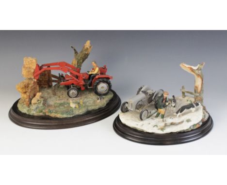 A Country Artists limited edition "Hay For The Day" (Massey Fergusson 135 tractor), 528/650, signed K. Sherwin and dated 1998