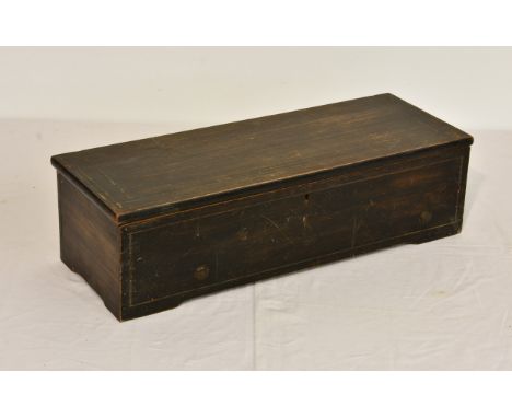 A 19th century Swiss Etouffoirs en Acier cylinder music box, or typical form, 12in. brass cylinder playing 10 airs, part deta