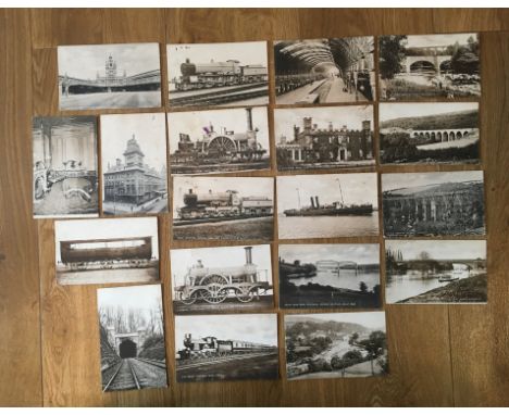 Railwayana - GWR Great Western Railway - part set of series 1 postcards and others, includes 19 of 25 postcards to include 'O