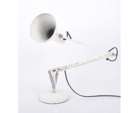 Herbert Terry &amp; Sons - Model 90 - A retro mid 20th century anglepoise industrial work factory desk table lamp light in a 