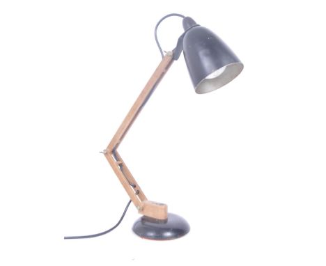 Terence Conran - Habitat - Mac Lamp No.8 - A retro 1960s adjustable Anglepoise desk / table work lamp light. The lamp having 