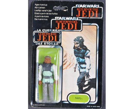 Star Wars - An original vintage 1983 Palitoy made Star Wars MOC carded action figure ' Nikto '. 79 back Return Of The Jedi tr