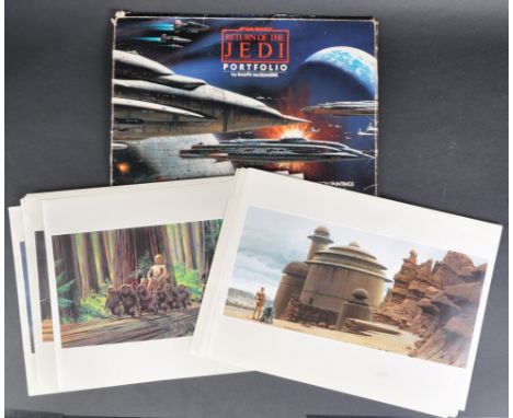 Star Wars - Return Of The Jedi (1983) - ' Portfolio by Ralph McQuarrie ' - full set of x20 official concept art prints from t