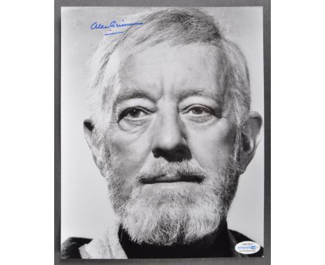 Star Wars - Sir Alec Guinness (1914-2000 Obi-Wan Kenobi) - scarce autographed 8x10" black and white photograph of Guinness in