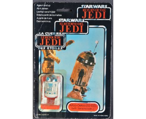 Star Wars - An original vintage 1983 Palitoy made Star Wars carded MOC action figure ' Artoo Detoo (R2D2) With Sensorscope '.