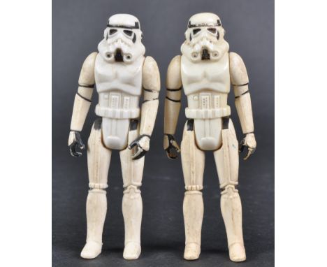 Estate of Dave Prowse - Star Wars - two original vintage Kenner / Palitoy made Star Wars action figures ' Stormtrooper ' (x2)