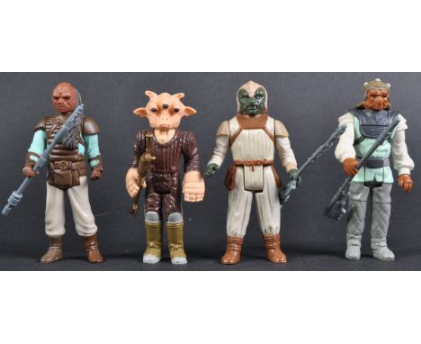 Star Wars Action Figures - a collection x4 original vintage Kenner / Palitoy made Star Wars action figures - all Return Of Th