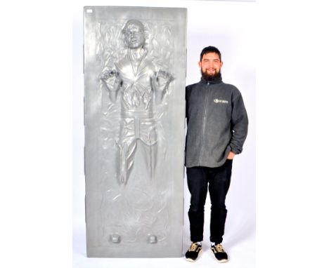 Star Wars - The Empire Strikes Back - a life size 1/1 scale large prop replica Han Solo In Carbonite Chamber plaque / statue.