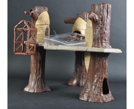 Star Wars - an original vintage Kenner / Palitoy made Star Wars action figure playset ' Ewok Village '. Incomplete, but retai