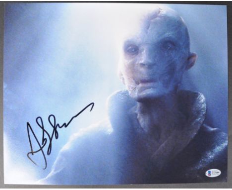 Star Wars - Andy Serkis (Supreme Leader Snoke) - autographed 11x14" colour photograph from the franchise. Signed in black ink