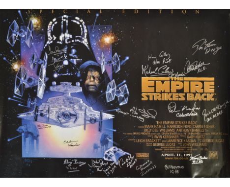 Star Wars - The Empire Strikes Back (1980) Special Edition Re-release (1997) - an original one sheet poster for the movie, si