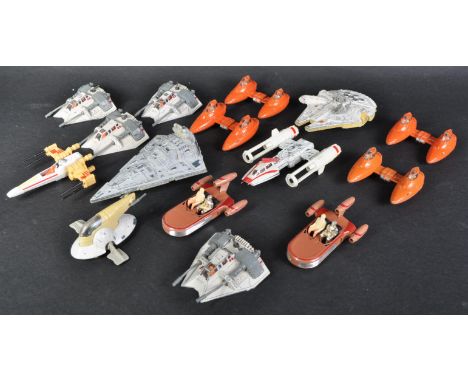 Star Wars - a collection of original vintage 1970s / 80s Kenner made diecast model Star Wars vehicles. Includes; Cloud Car, S