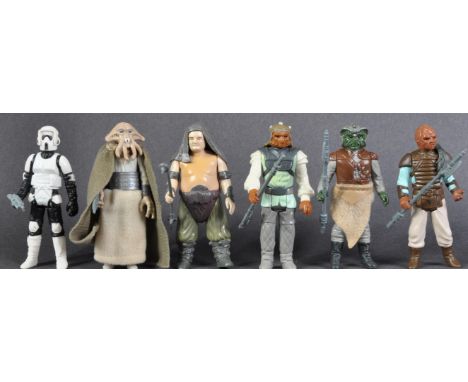 Star Wars - a collection of x6 original vintage Kenner / Palitoy made action figures - all from Return Of The Jedi - to inclu