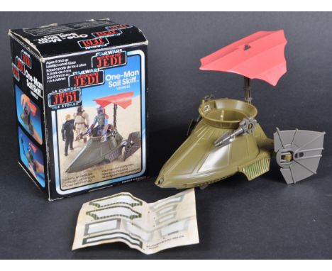 Star Wars - an original vintage c1983 Palitoy made Star Wars minirig action figure playset ' One Man Sail Skiff Vehicle '. 10