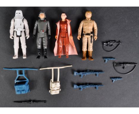 Star Wars - x4 original vintage Kenner / Palitoy made Star Wars action figures, comprising; Imperial Stormtrooper (1980 LFL H