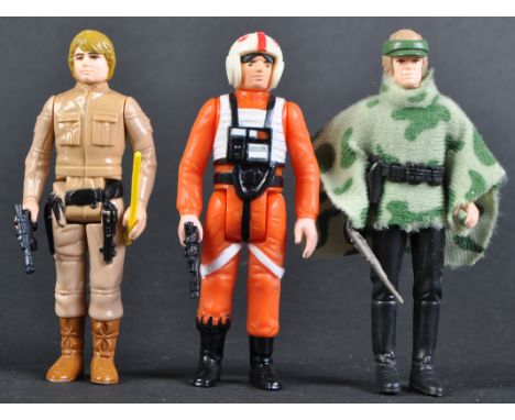 Star Wars - a collection of x3 original vintage Kenner / Palitoy made Star Wars action figures - all Luke Skywalker variation