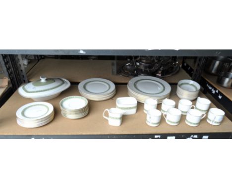 Royal Doulton part dinner and coffee service, Rondelay pattern, to comprise eight cups and saucers, eight bowls, eight dinner