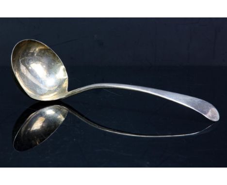 George III silver sauce ladle, London 1788
