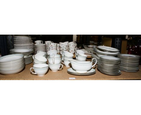 A Royal Doulton Berkshire pattern part dinner service consisting of dinner plates, side plates, etc. 89 items in Lot.
