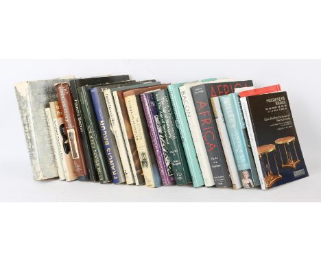 Books, mainly relating to art and antiques, including Miller's antiques guide, reference books on clocks, hardback books on F