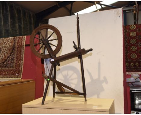 A vintage spinning wheel