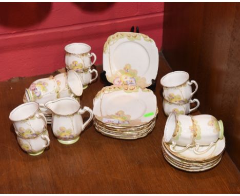 A Standard china 'Woodlands'  pattern tea service for ten