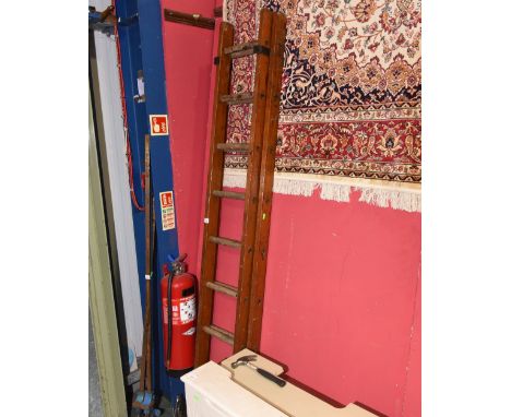 A set of vintage ladders