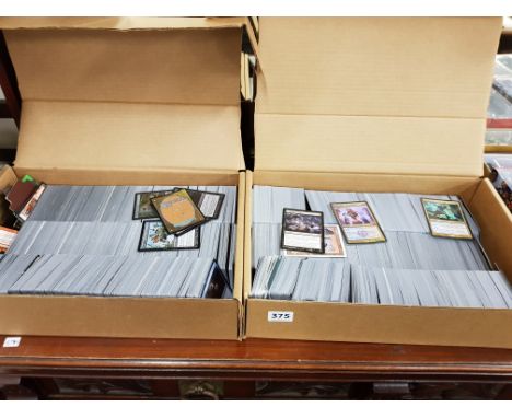 2 BOXES (APPROX 6000) MAGIC THE GATHERING GAME CARDS (SOME RARE, MAY FOILS)