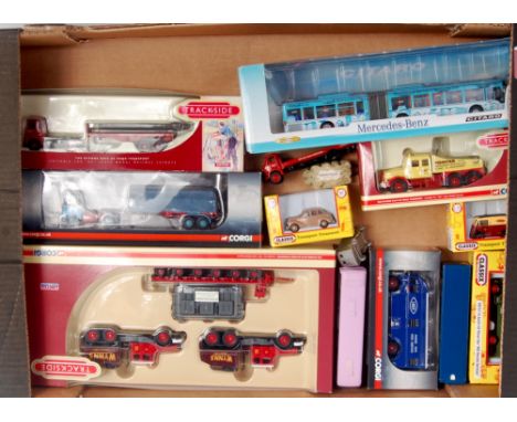 Two trays of mixed modern issue diecast, mainly 1/76 scale examples, some white metal part built models, mixed lot with examp