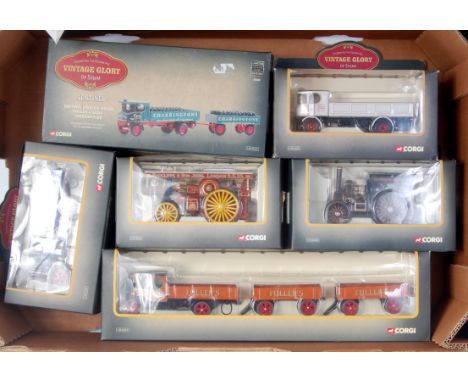 Corgi, 'Vintage Glory of Steam' 1/50 scale diecast group, 6 boxed examples to include; reference numbers CC20110, 80009, CC20