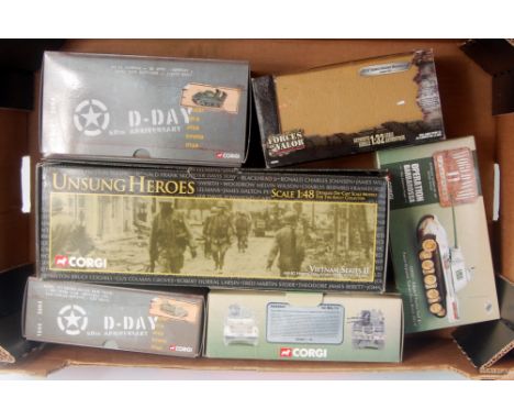 Corgi and Forces of Valor military and aircraft diecast group, 14 boxed examples, various series to include; D-Day Anniversar