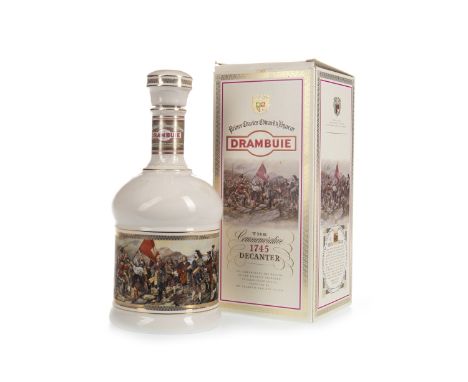 DRAMBUIE 1745 DECANTER Scotch Whisky Liqueur 75cl, 40% volume, ceramic decanter in carton.