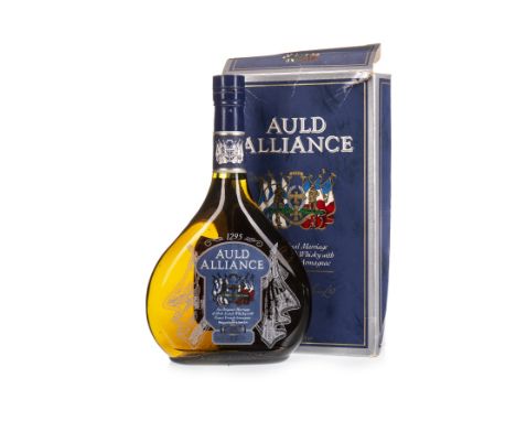 AULD ALLIANCE A blend of Malt Scotch whisky and French Armagnac. 70cl, 40% volume, one bottle in carton.