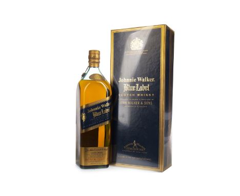 JOHNNIE WALKER BLUE LABEL - ONE LITRE Blended Scotch Whisky One litre, 43% volume, in box.