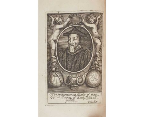 London: Richard Marriott, 1670. First edition, 8vo, copperplate portraits of subjects, annotated in Walton's hand, contempora