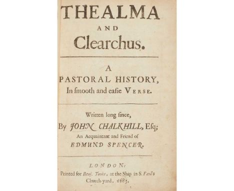 London: Benjamin Tooke, 1683. First edition, issue with cancel title reading 'Edmund', later calf gilt, lacking initial blank