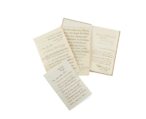 Rugby: Geo. E. Over, The Rugby Press, 1896. 8vo, inscribed and signed to Duncan G. Warrand, Oxford 1897 with two stanzas of a