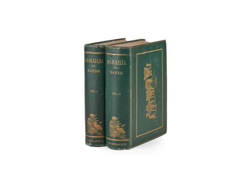 London: Macmillan and Co., 1874. 2 volumes, first edition, 8vo, 2 portrait frontispieces, hand-coloured folding map, single-p