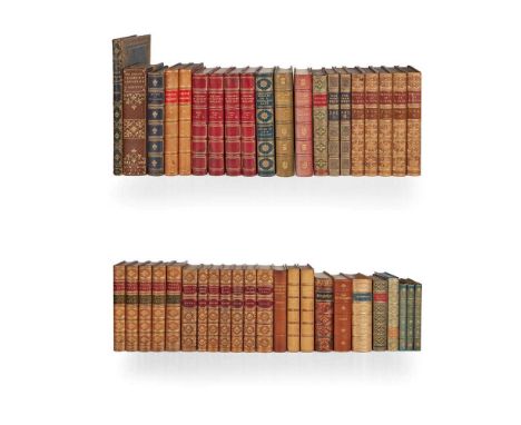 Surtees, R.S.  [Sporting Novels]. 1847-88, 7 volumes, hand-coloured plates by John Leech, contemporary calf, spines gilt, g.e