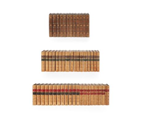 Eliot, George Novels. William Blackwood, n.d., 8 volumes, 8vo, half calf gilt, red morocco labels, t.e.g.; Carlyle, Thomas [W