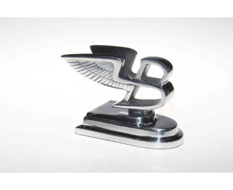 Chrome Bentley mascot, 14cm high.