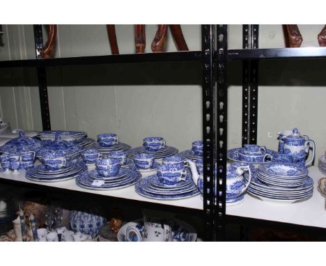 Good and extensive 86 piece Copeland Spode's Blue Italian service, comprising; 6 X 10in. plates, 6 X 9in. plates, 6 X 7.5in. 