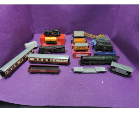 A collection of Hornby Dublo three rail and similar 00 gauge including a 4-6-2 loco and tender, Duchess of Montrose, tender b