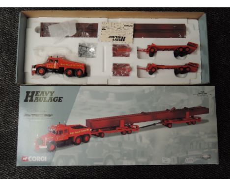 A Corgi (china) limited edition 1:50 scale diecast Heavy Haulage Advertising Wagon, Siddle C Cook, Scammell Contractor, 2 Dys