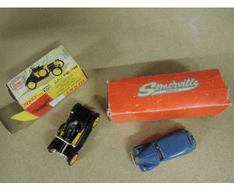 A Dinky diecast, Gabriel Model T Ford, boxed 109 along with a Sommerville 1/43 scale metal kit, Ford Popular, boxed