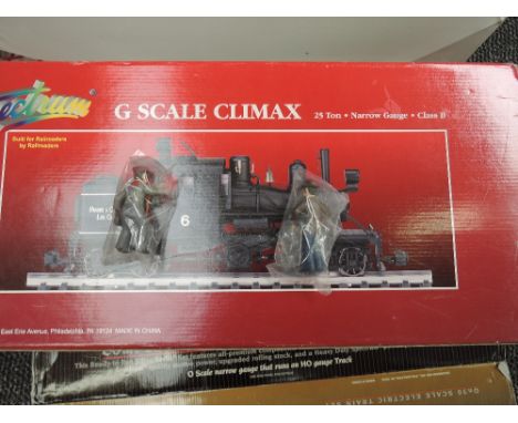 A Bachmann Spectrum G scale 25 Ton Narrow Gauge Climax Steam Engine, boxed 81181